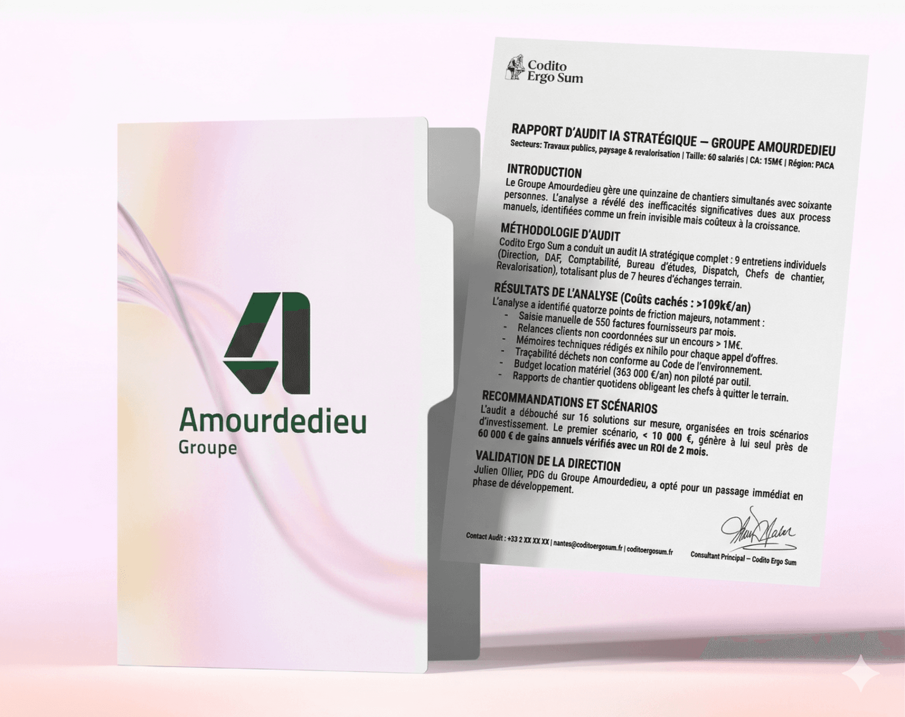 Audit IA stratégique — Amourdedieu Groupe (BTP, Travaux Publics)
